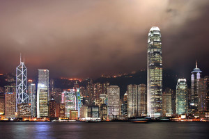 Skyline von Hong Kong Island