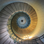 Wendeltreppe im Phare d'Eckmühl